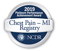 American College of Cardiology's 2019 Chest Pain – MI Registry Platinum Performance Achievement Award for Heart Attack Care