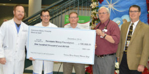 Med Staff Present Check to Foundation